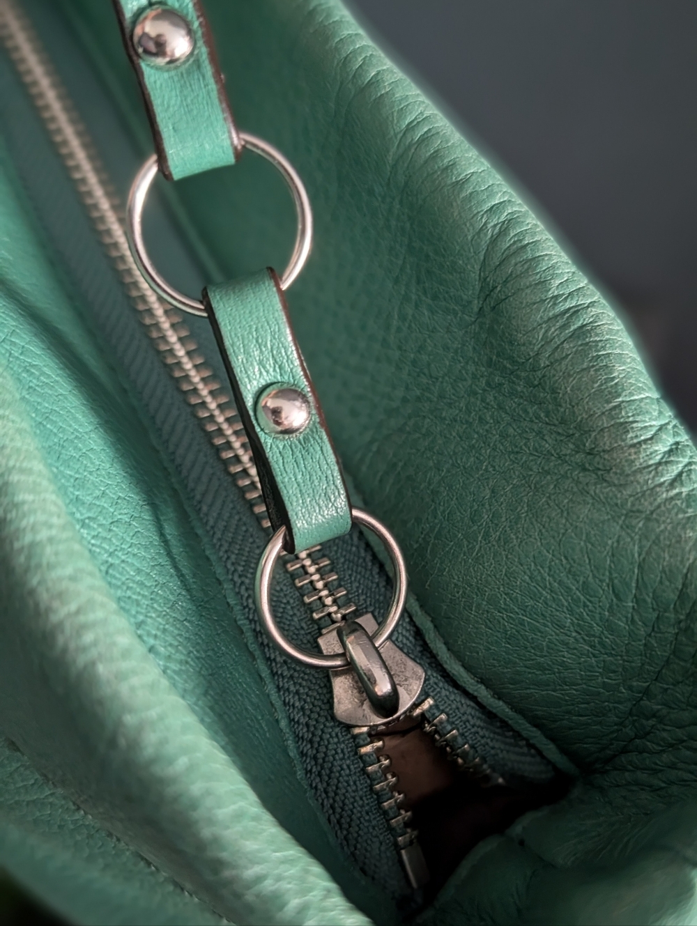 Coach Carly Mint Green Leather Bag - COA INCLUDED - Style F15251 - Picture 7 of 14